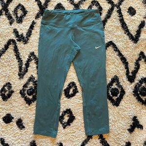 Teal Nike Dry Fit Capri Pants